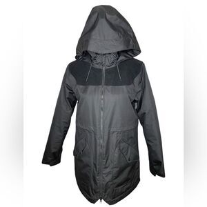 Burton Prowess Snowboard Jacket Ski Full Zip Polyester Fleece Black Small